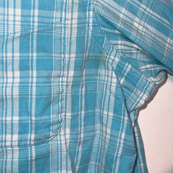 Cremieux Classico Mens Collard Button Up Blouse Med (Small Stain) - Picture 3 of 7